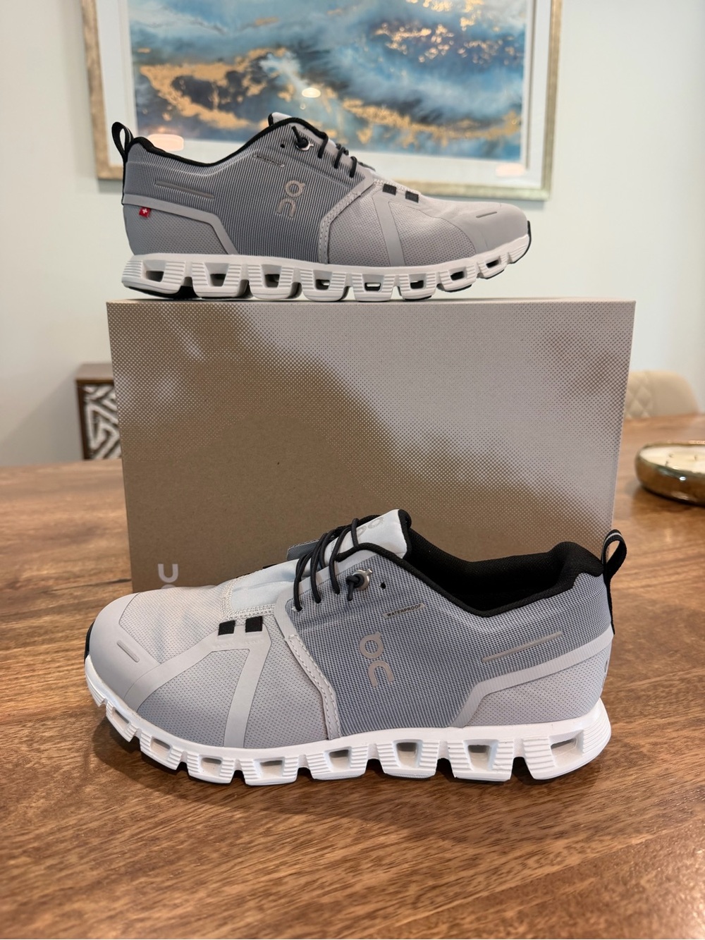 On Running Women Cloud Sneaker in Light Grey and Black
